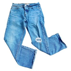 Levi’s Wedgie Straight Distressed Jeans Size 29 BIG E Tag